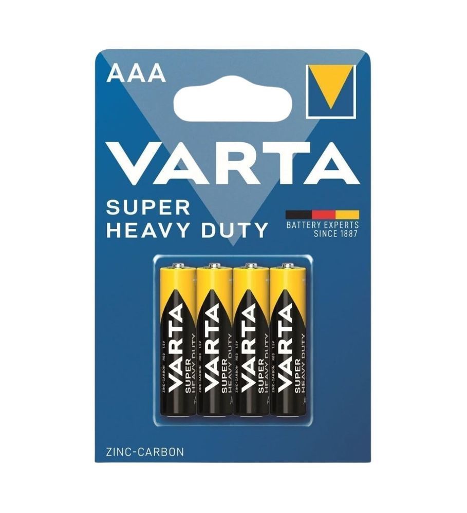 Varta Super Heavy Duty AAA Çinko Karbon Pil 4'lü