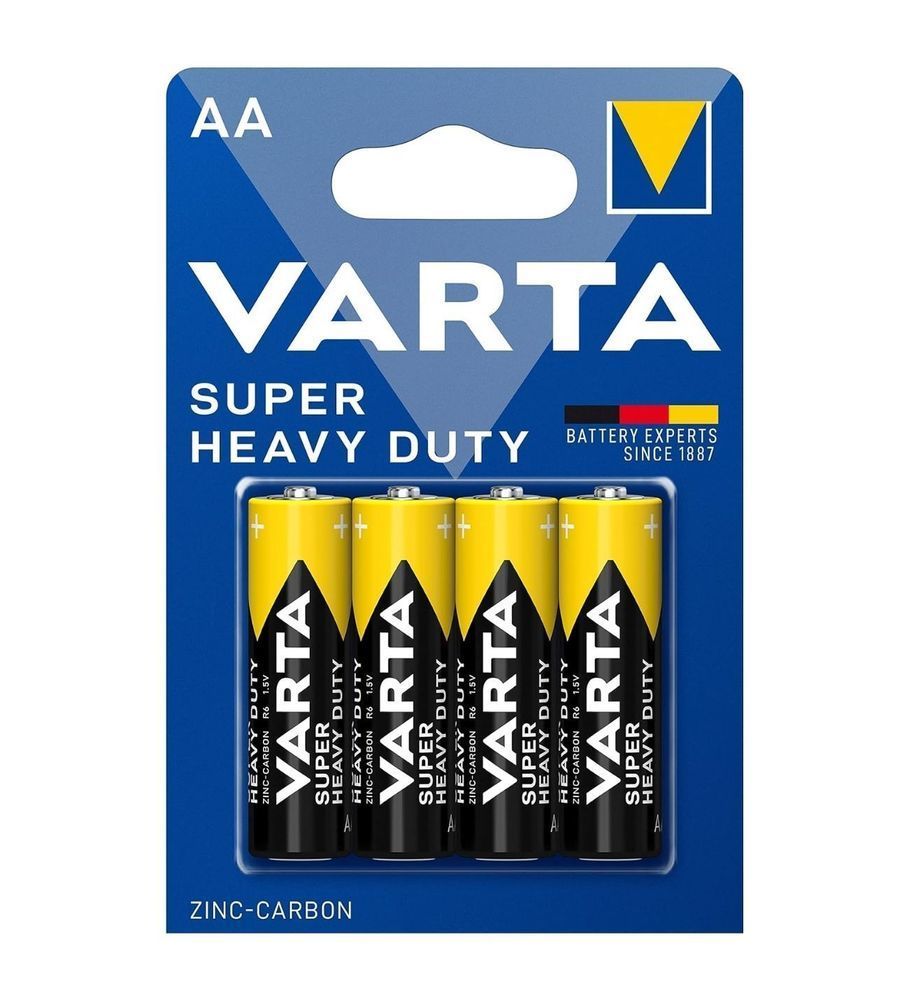 Varta Super Heavy Duty AA Çinko Karbon Pil 4'lü