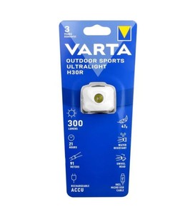 Varta Ultralight H30R Beyaz Kafa Feneri Şarjlı
