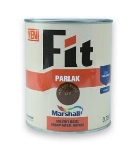 Marshall Fit Parlak Ahşap Metal Boyası Y.Açık Kahve 0,75 L