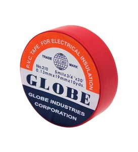 Globe 19 Mm İzolasyon Elektrik Bandı Kırmızı #1