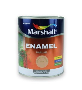 Marshall Enamel Parlak Ahşap Metal Boyası Sütlü Kahve 2,5 L