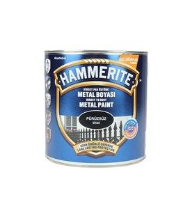 Hammerite Pas Üstü Metal Boyası Düz Siyah 2,5Lt #1