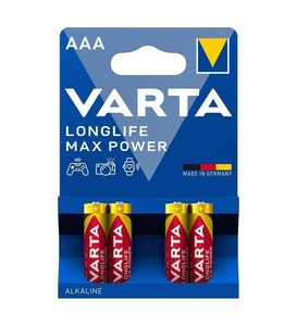 Varta Longlife Max Power AAA Alkaline Pil 4'lü #1