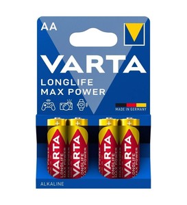 Varta Longlife Max Power AA Alkaline Pil 4'lü #1