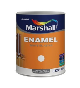 Marshall Enamel Ahşap Metal Astarı Beyaz 3Kg/1,9L