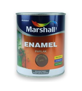 Marshall Enamel Parlak Ahşap Metal Boyası Koyu Kahve 2,5 L #1