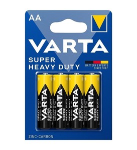 Varta Super Heavy Duty AA Çinko Karbon Pil 4\'lü